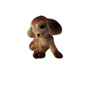Vintage Freeman McFarlin Sitting Cocker Spaniel Dog Miniature Figurine‎